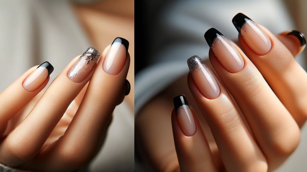 top-8-the-allure-of-french-manicure-black-tips-for-women