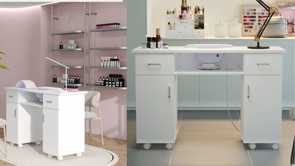 how-do-use-manicure-table-with-a-dust-collector